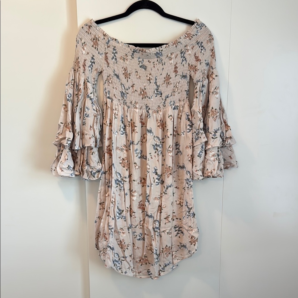 Floral Off-Shoulder Women's Dress